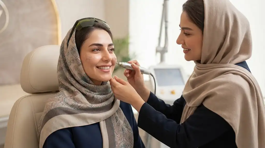 لیزری که رگ های صورت را برای همیشه محو می کند